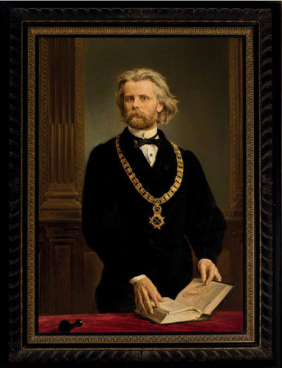 Jan Matejko - Portret prof. dra Karola Gilewskiego, 1872 (Portret Rektora Uniwersytetu Jagiellońskiego Gilewskiego)